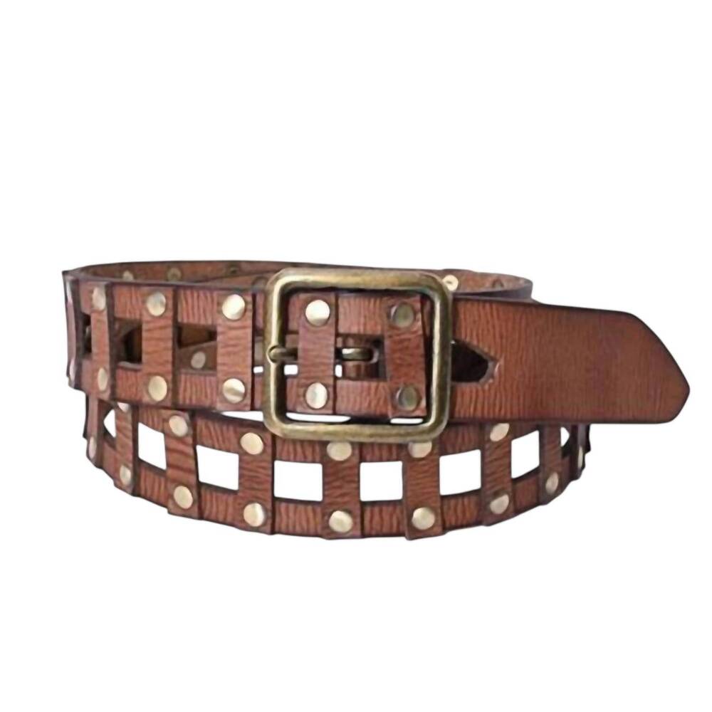 NEW AMERICAN DARLING men's leather belt in brown